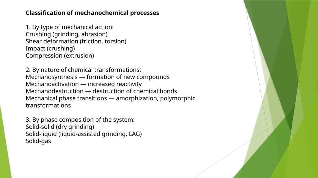 Materials mechanochemistry What is - slide 4 of 7