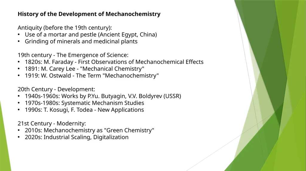 Materials mechanochemistry What is - slide 3 of 7