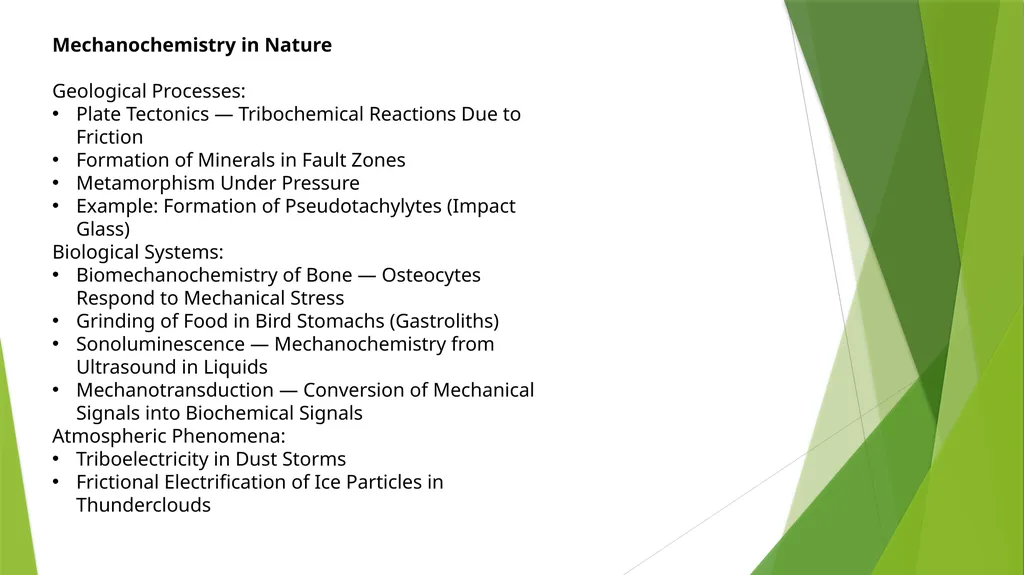 Materials mechanochemistry What is - slide 5 of 7