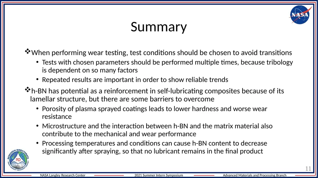 Wear and Tribology of Metal matrix composites for - slide 11 of 13