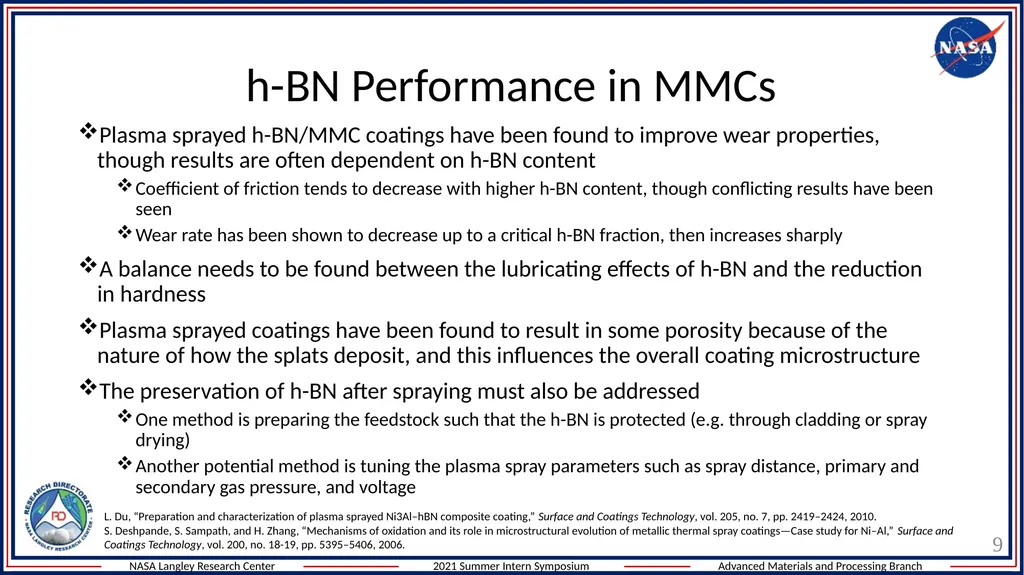 Wear and Tribology of Metal matrix composites for - slide 9 of 13