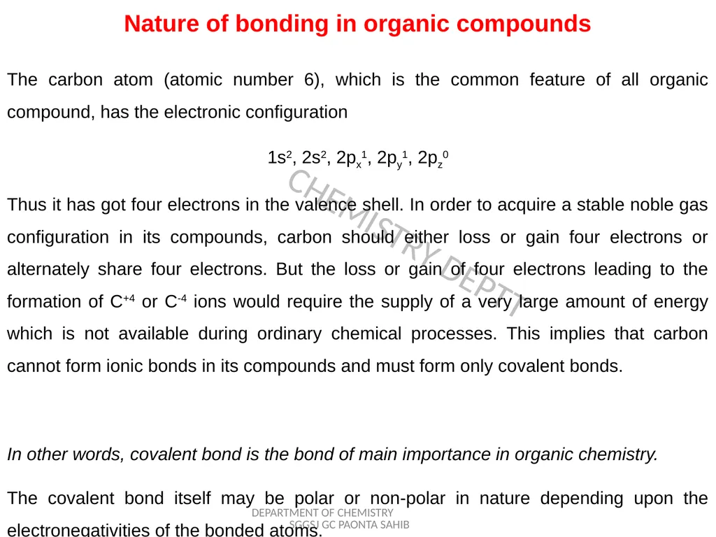 SYLLABUS: CHEM 101TH; SECTION-C Fundamentals of - slide 4 of 20