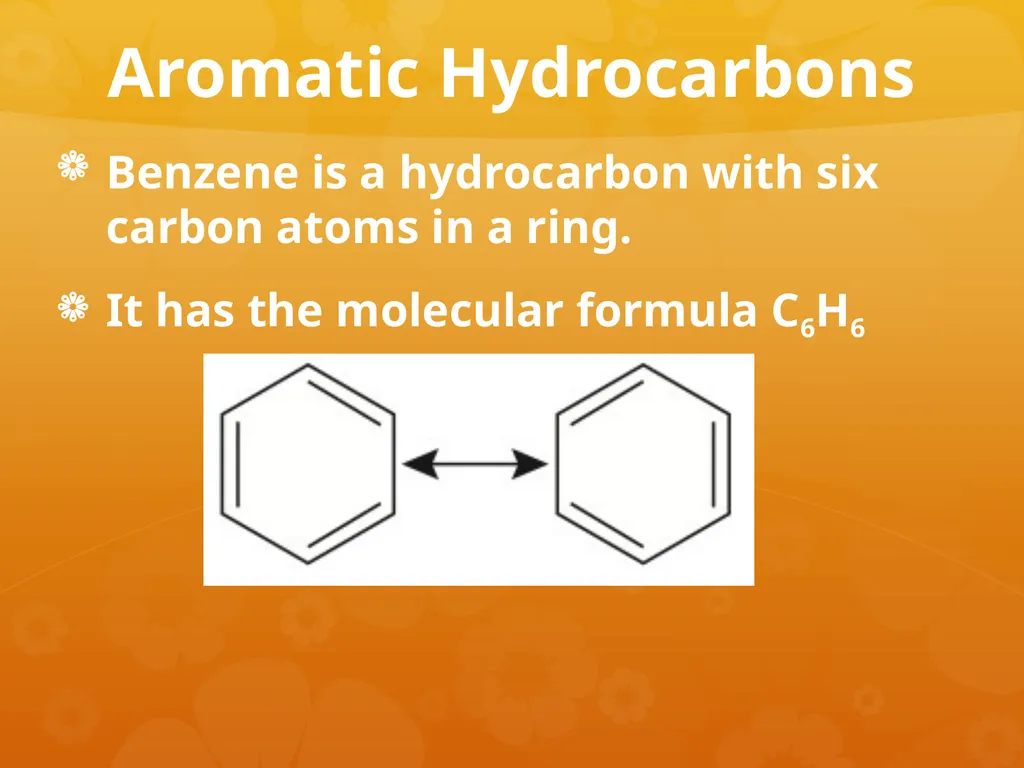 Cycloalkanes & Aromatic Rings Cycloalkanes Carbon - slide 11 of 18