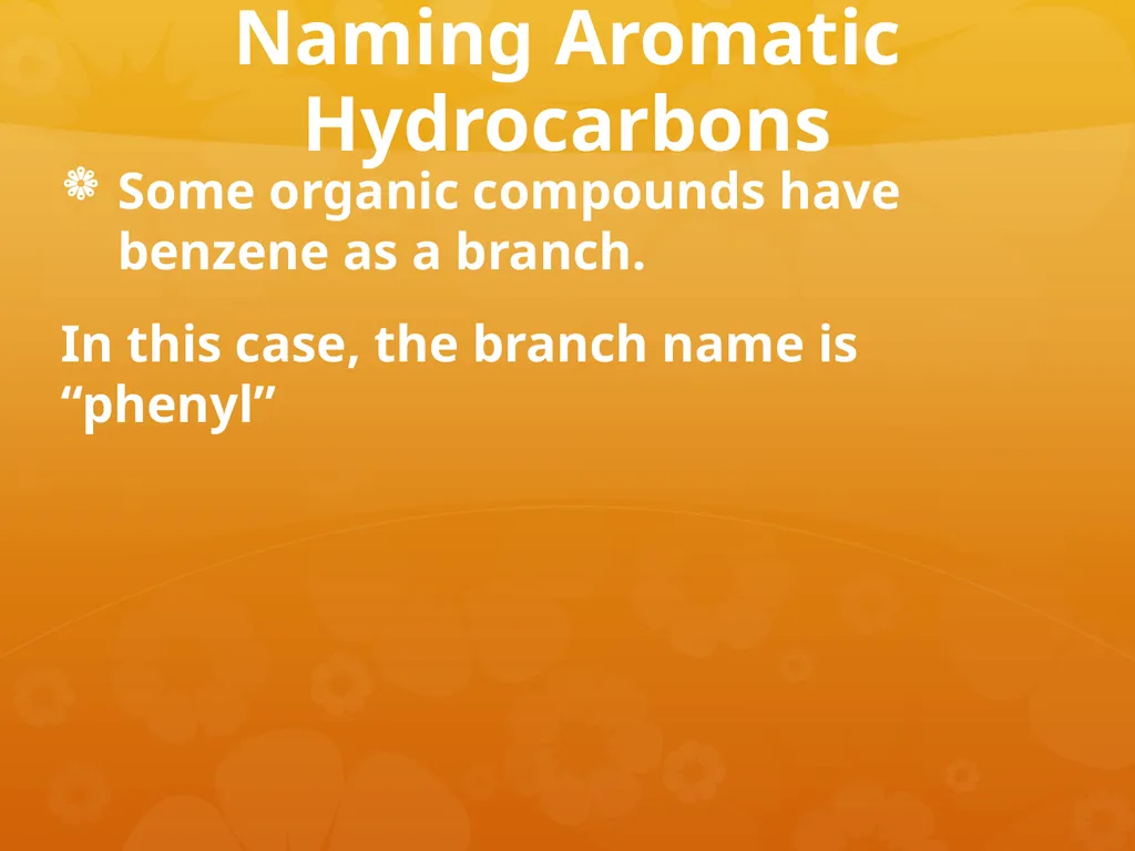 Cycloalkanes & Aromatic Rings Cycloalkanes Carbon - slide 15 of 18