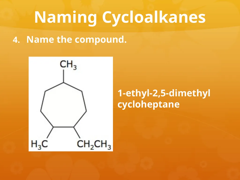 Cycloalkanes & Aromatic Rings Cycloalkanes Carbon - slide 6 of 18
