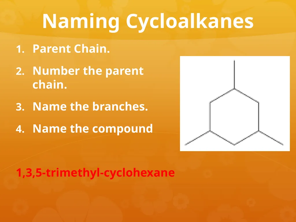 Cycloalkanes & Aromatic Rings Cycloalkanes Carbon - slide 8 of 18