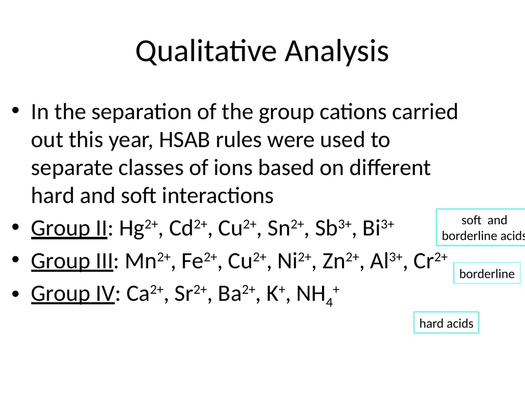 Inorganic chemistry B.Sc III Hard acid and soft - slide 15 of 21
