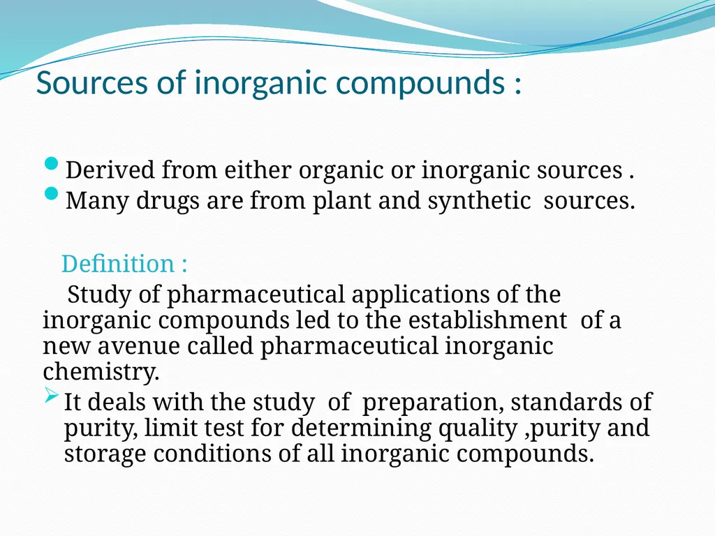 Study of all elements and their compounds except - slide 4 of 6