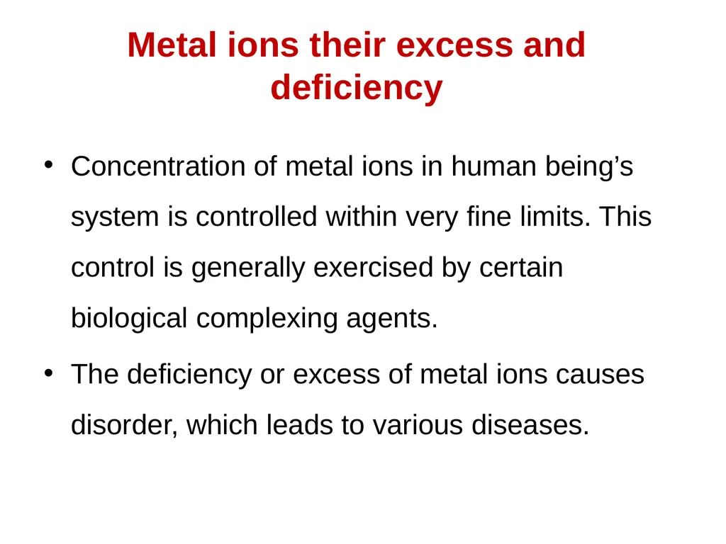 BioInorganic Chemistry Week 1 Dear students, - slide 8 of 21