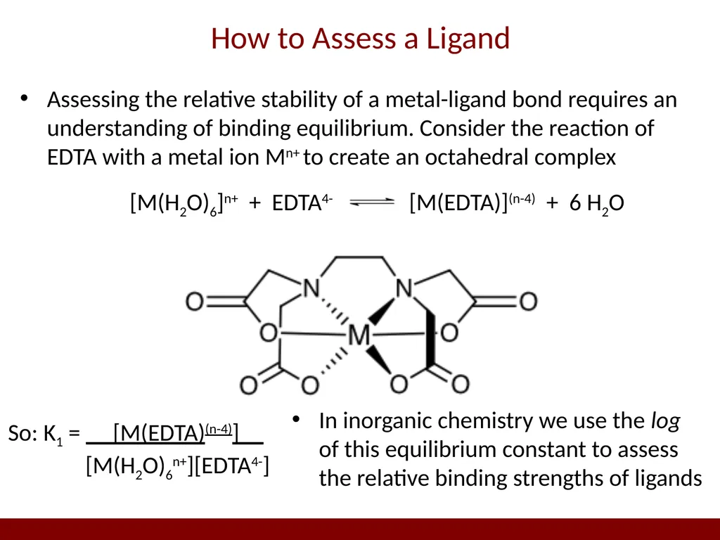 Ligand Design for Selectivity and Complex - slide 3 of 14