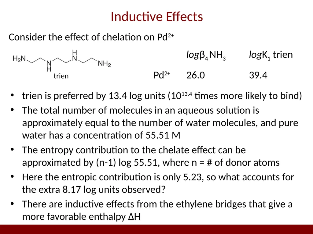 Ligand Design for Selectivity and Complex - slide 8 of 14