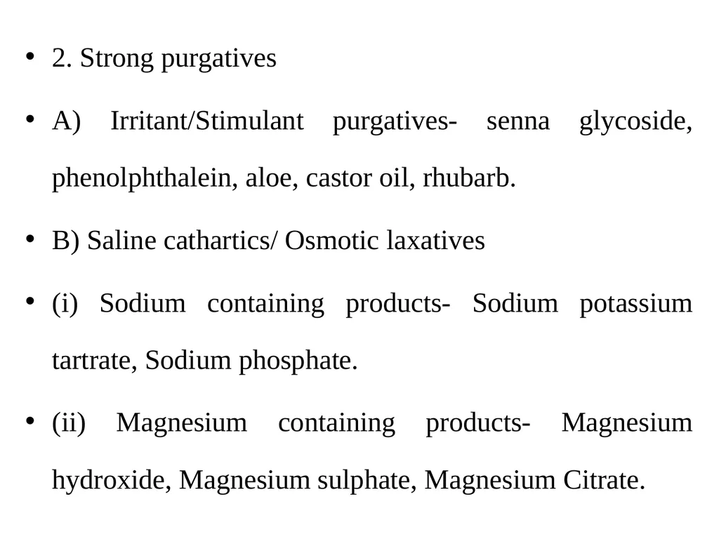 Gastrointestinal agents Define and classify - slide 34 of 45