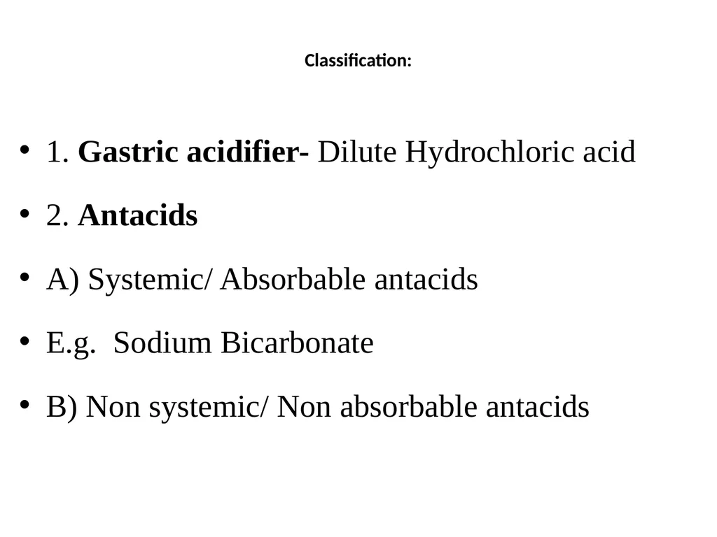 Gastrointestinal agents Define and classify - slide 3 of 45