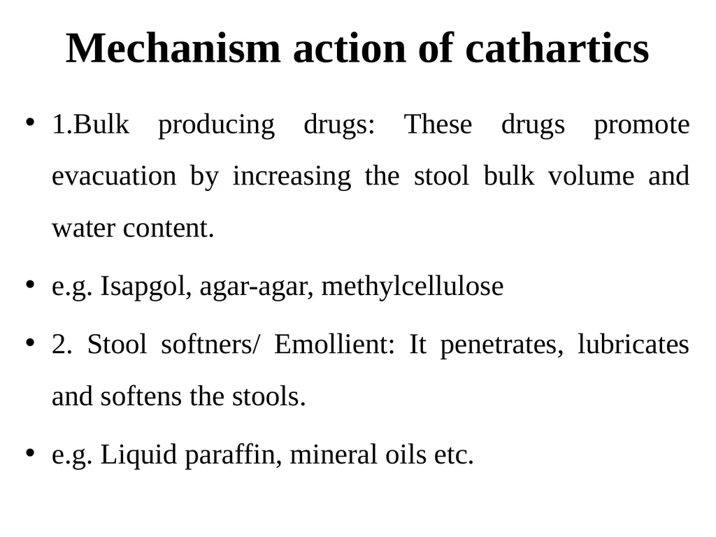 Gastrointestinal agents Define and classify - slide 30 of 45