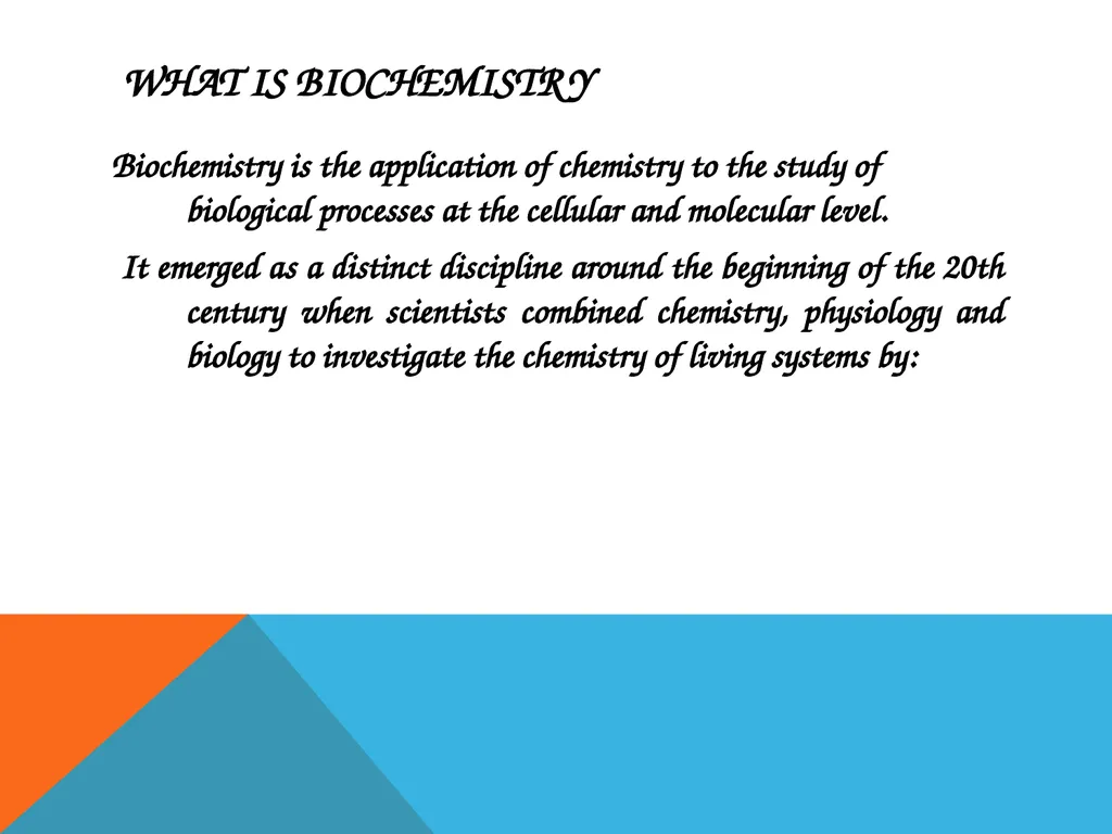 Biochemistry dr. nalaa qassim muftin Biochemistry - slide 2 of 15