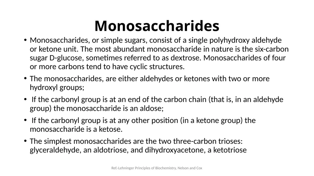 Carbohydrates Carbohydrates are polyhydroxy - slide 2 of 22