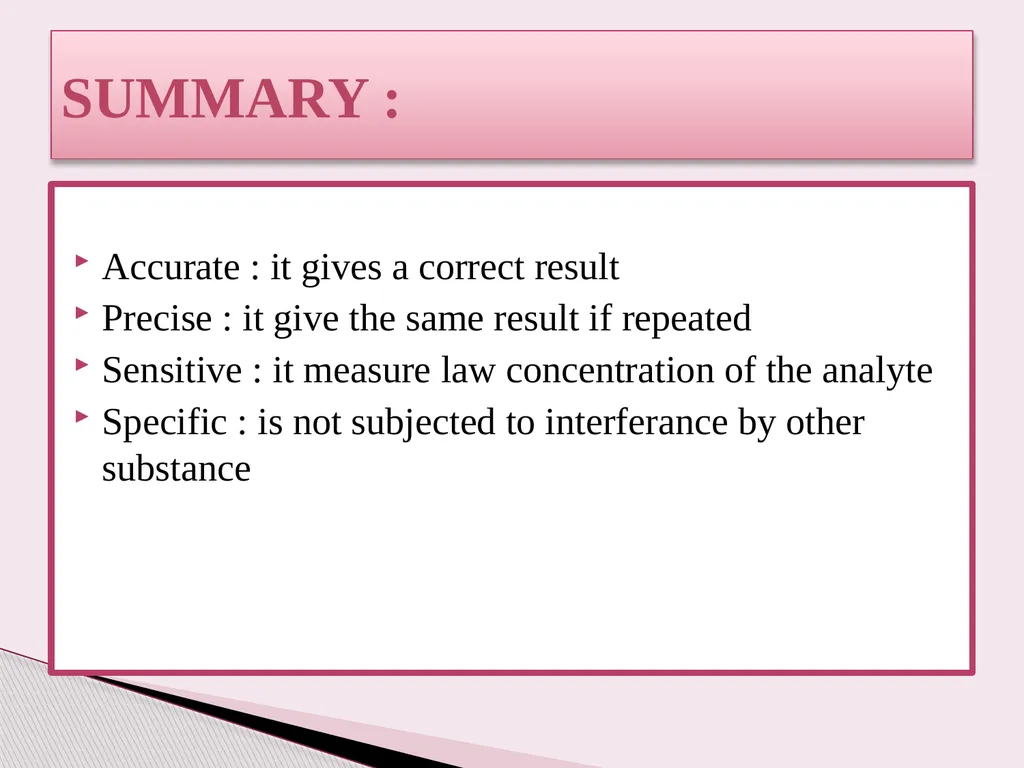 Introduction to Clinical biochemistry Lecture : 1 - slide 39 of 44