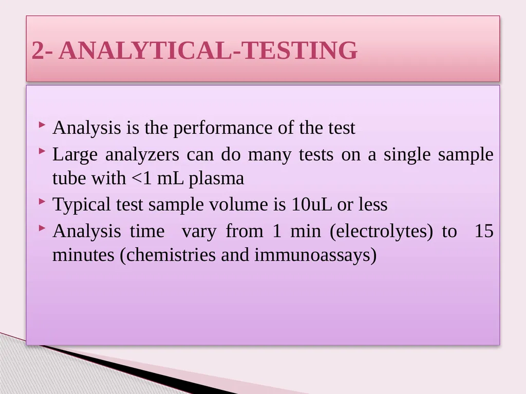 Introduction to Clinical biochemistry Lecture : 1 - slide 25 of 44