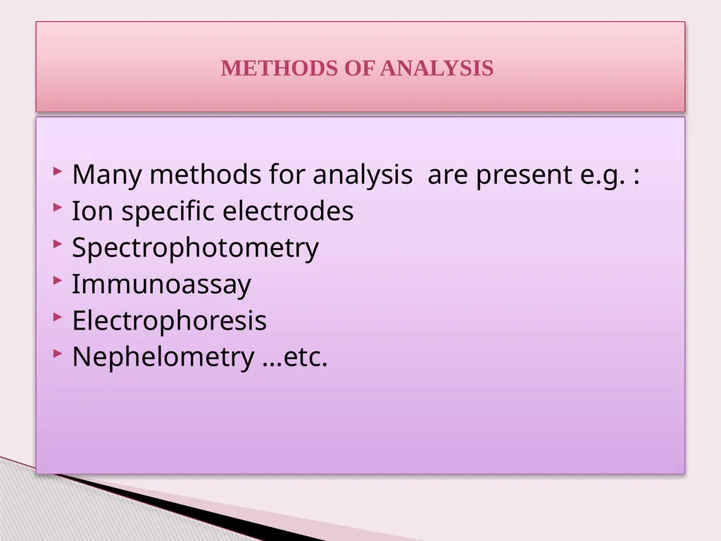Introduction to Clinical biochemistry Lecture : 1 - slide 26 of 44