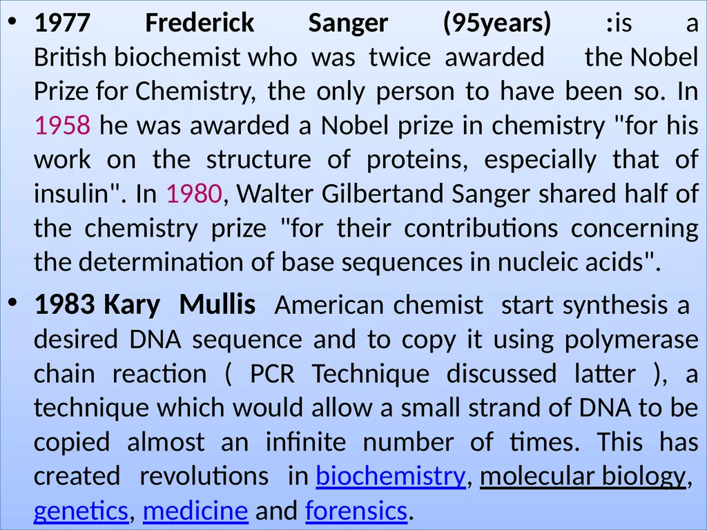 Molecular biology first lecture Introduction and - slide 17 of 19