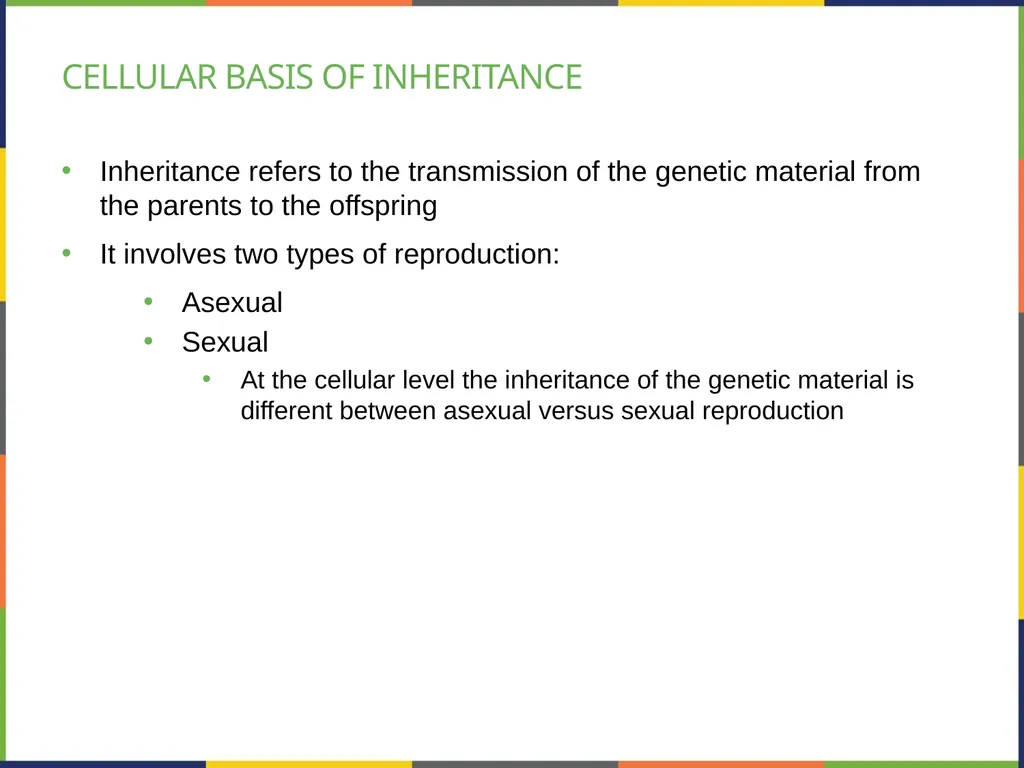 Chapter 7 THE CELLULAR BASIS OF INHERITANCE - slide 2 of 31