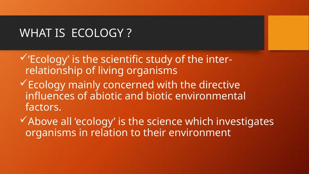 Ecology and Environment LIFE DOES NOT OCCUR IN A - slide 5 of 10