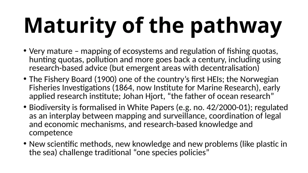 Case: marine biodiversity Magnus Gulbrandsen - slide 6 of 18