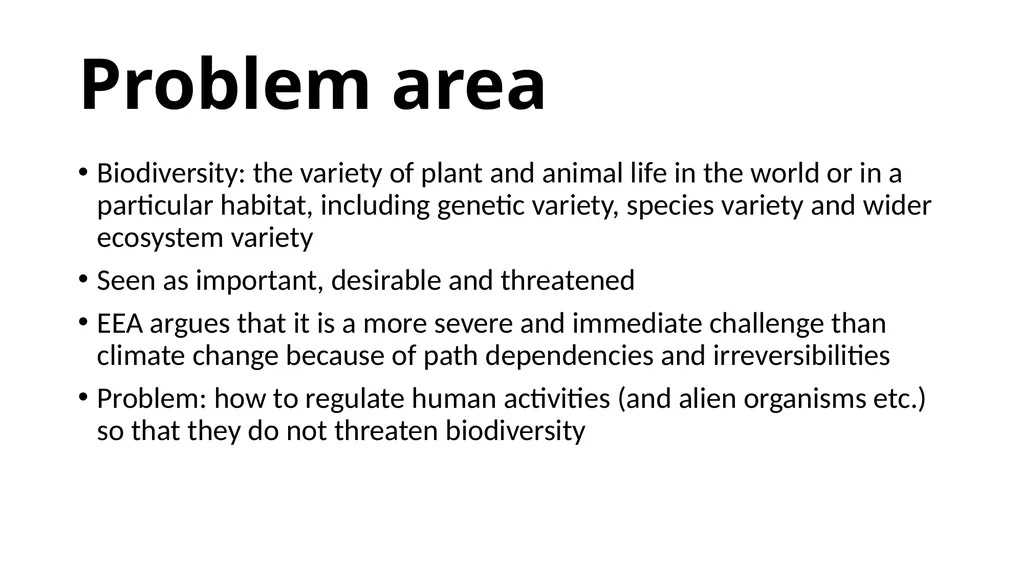 Case: marine biodiversity Magnus Gulbrandsen - slide 2 of 18