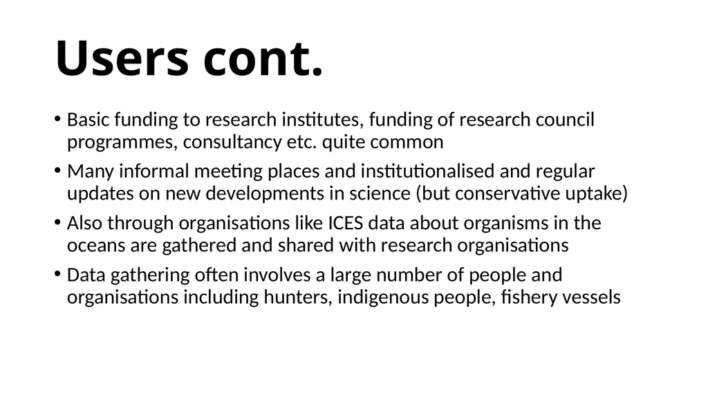 Case: marine biodiversity Magnus Gulbrandsen - slide 8 of 18