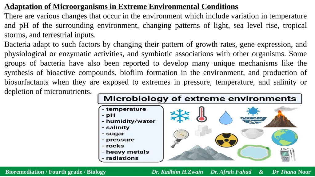 Bioremediation / Fourth grade / Biology Dr. Kadhim - slide 4 of 12