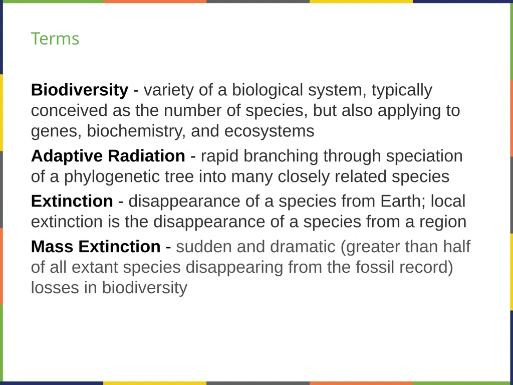 Chapter 47 CONSERVATION BIOLOGY AND BIODIVERSITY - slide 2 of 21