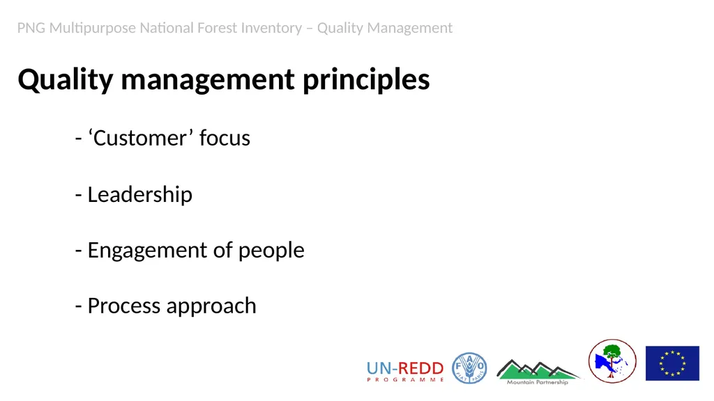 PNG Multipurpose National Forest Inventory Quality - slide 5 of 15