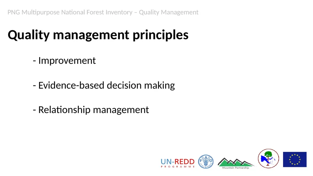 PNG Multipurpose National Forest Inventory Quality - slide 6 of 15