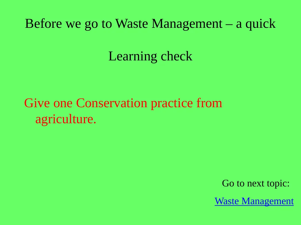 1.4.9 Human Impact on an Ecosystem 2 Conservation - slide 25 of 44