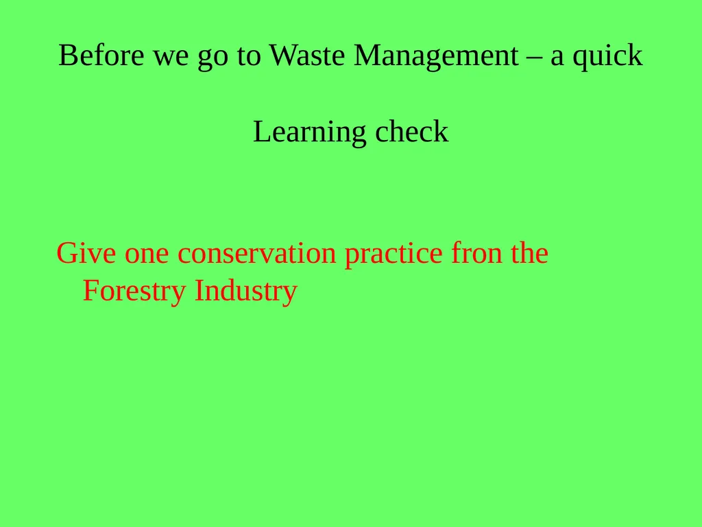 1.4.9 Human Impact on an Ecosystem 2 Conservation - slide 42 of 44