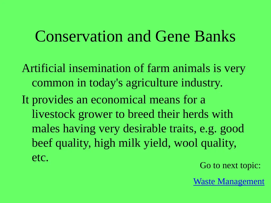 1.4.9 Human Impact on an Ecosystem 2 Conservation - slide 24 of 44