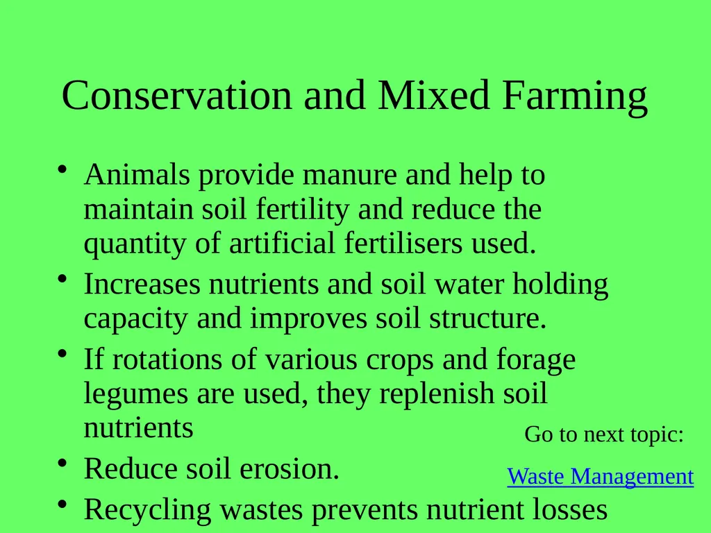 1.4.9 Human Impact on an Ecosystem 2 Conservation - slide 13 of 44