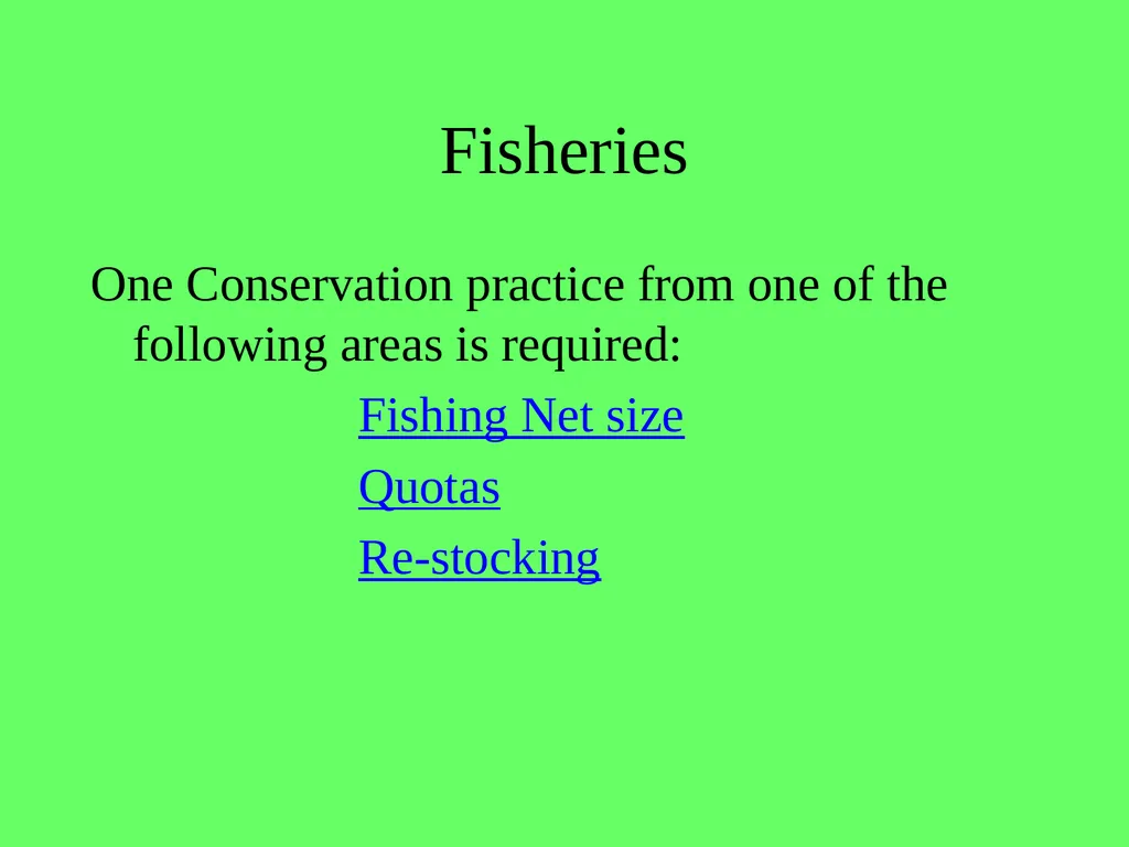 1.4.9 Human Impact on an Ecosystem 2 Conservation - slide 26 of 44