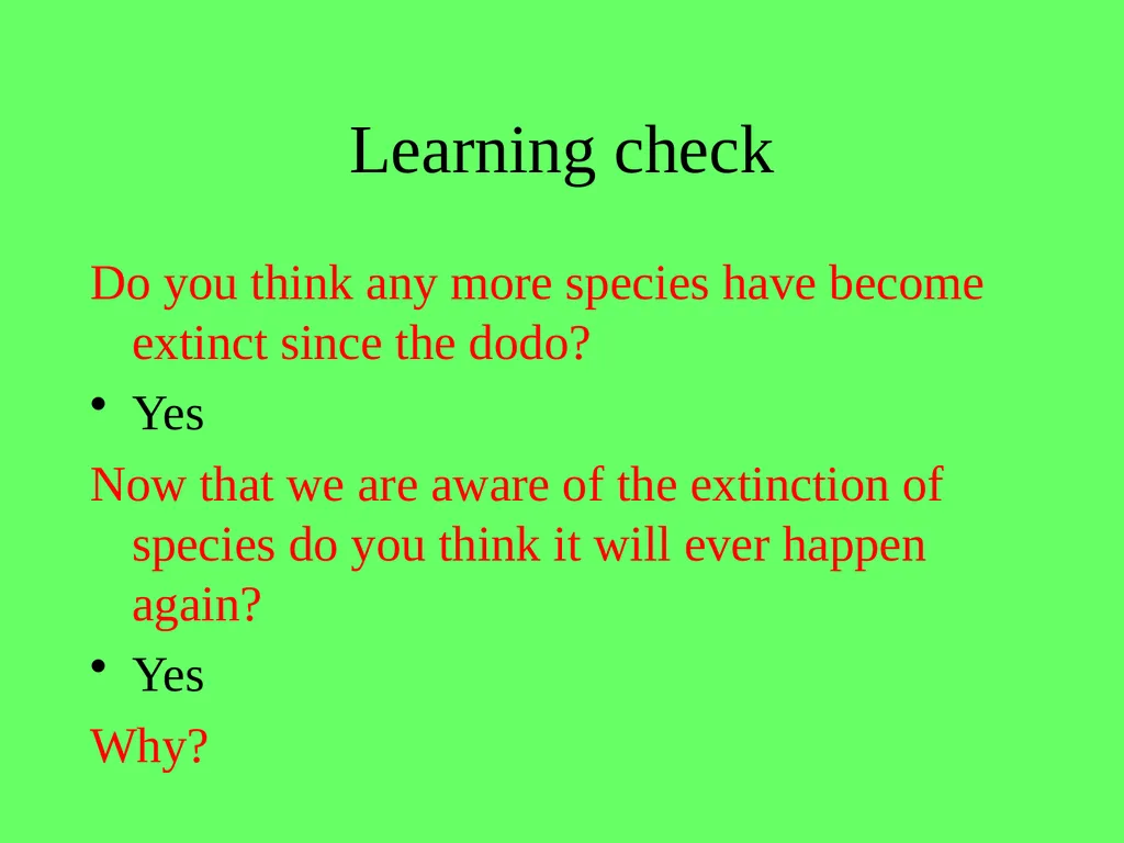 1.4.9 Human Impact on an Ecosystem 2 Conservation - slide 6 of 44