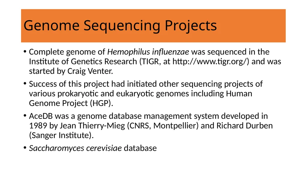 Bioinformatics- Introduction Shilpa Deshpande - slide 12 of 15
