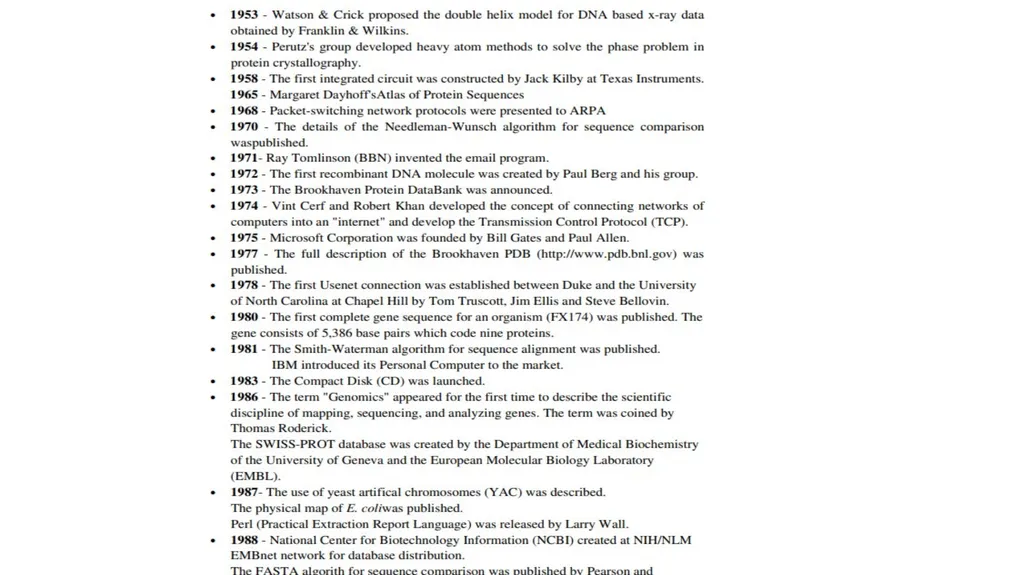 Bioinformatics- Introduction Shilpa Deshpande - slide 13 of 15