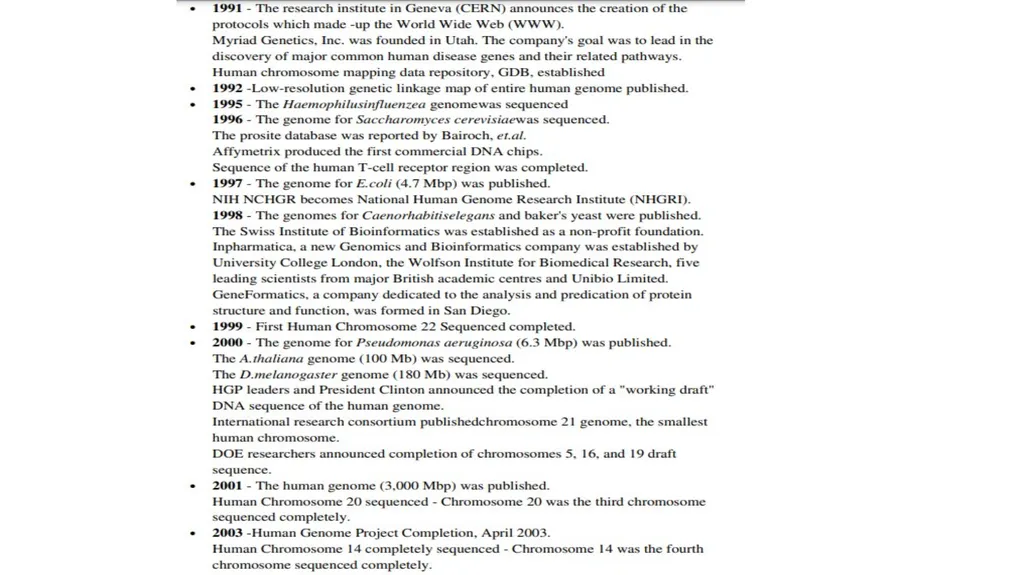 Bioinformatics- Introduction Shilpa Deshpande - slide 14 of 15