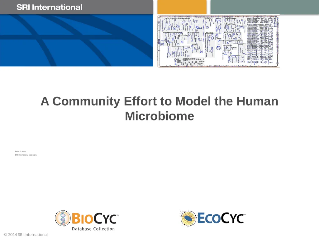 A Community Effort to Model the Human Microbiome - slide 1 of 16