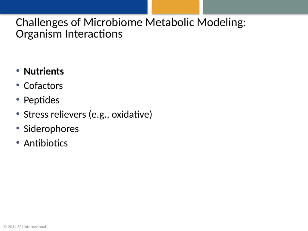 A Community Effort to Model the Human Microbiome - slide 11 of 16