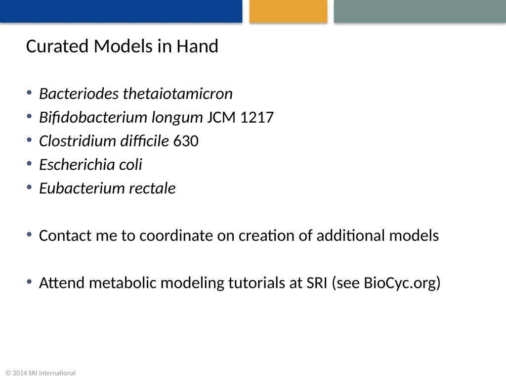 A Community Effort to Model the Human Microbiome - slide 15 of 16