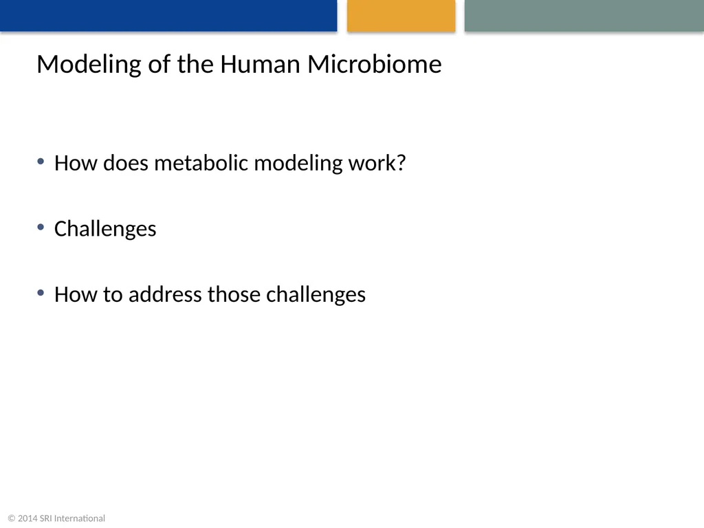 A Community Effort to Model the Human Microbiome - slide 6 of 16