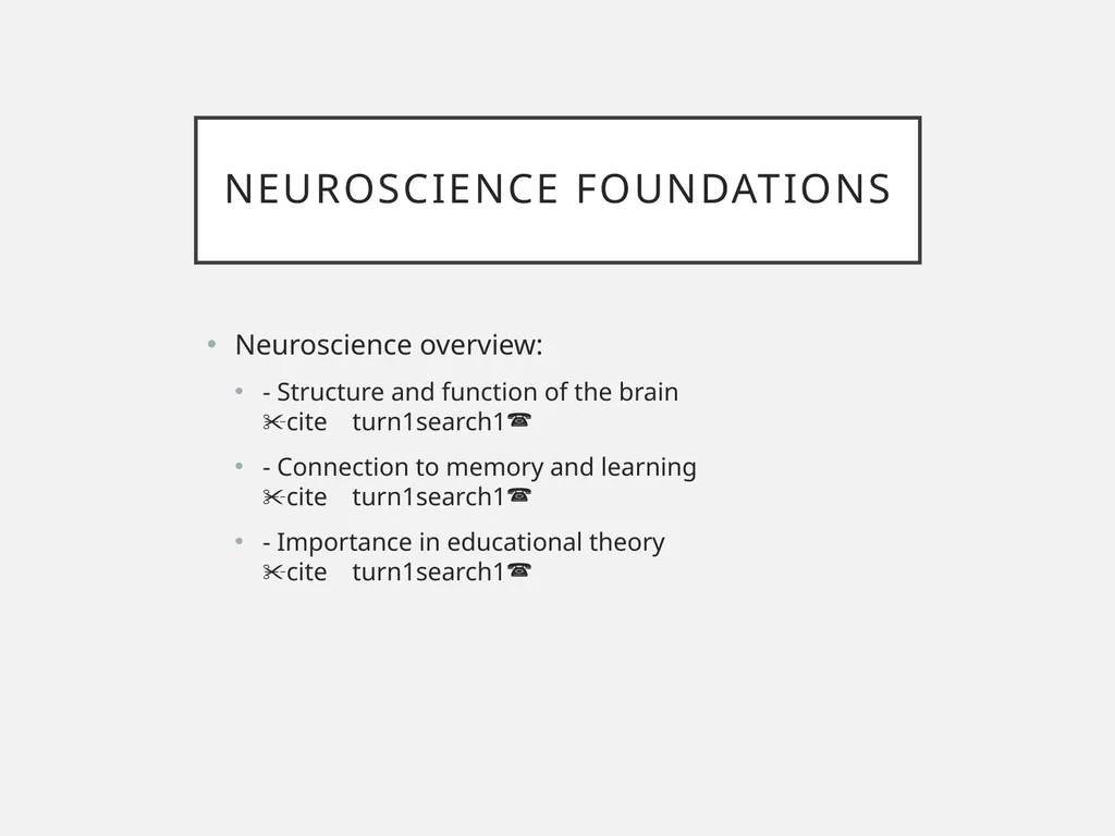 Neuroscience and Education Key Concepts from - slide 2 of 3