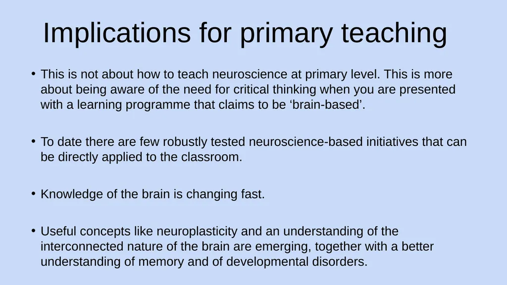 Science of Learning: Critical Thinking about - slide 18 of 21