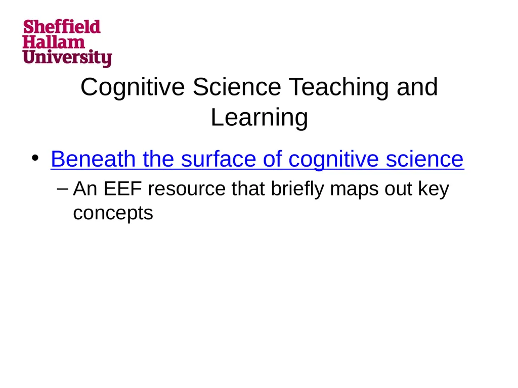 Frames for Learning Applying Psychology and - slide 6 of 13