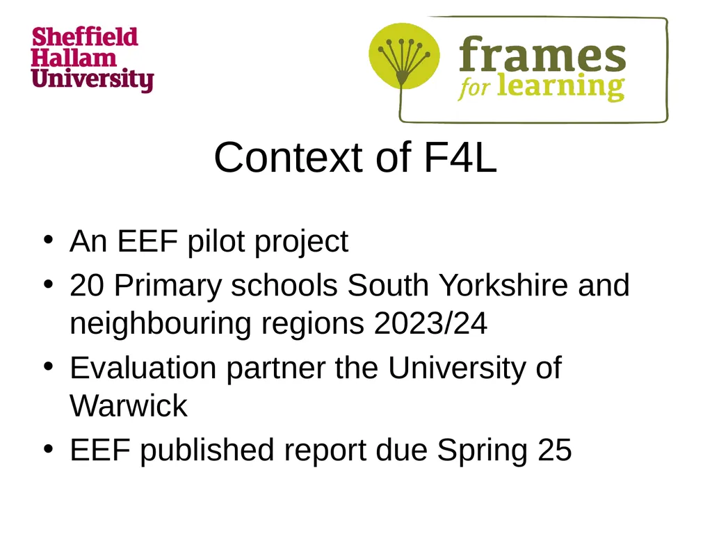 Frames for Learning Applying Psychology and - slide 3 of 13